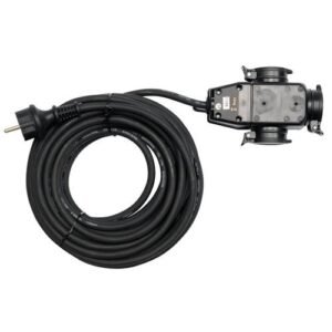 Cablu prelungitor 20m, splitter, Yato YT-81162 (Negru) — 234,99 lei la evoMAG