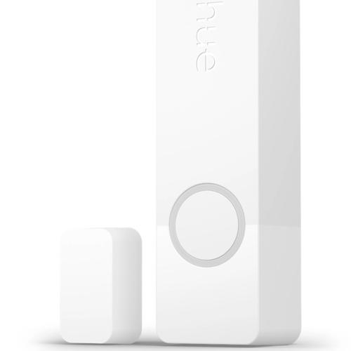 Senzor de contact Philips Hue Contact, Zigbee, automatizare lumini, montare usi/ferestre, IP20, Alb