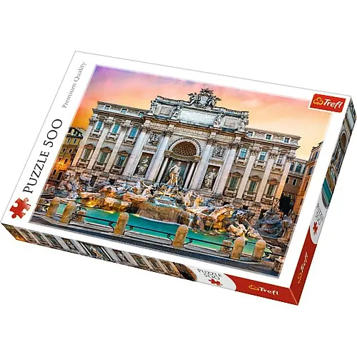 Puzzle Trefl Fontanna Di Trevi Roma, 500 piese