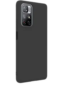 Protectie Spate Lemontti Silicon Silky pentru Xiaomi Redmi Note 11T 5G (Negru) — 19,99 lei la evoMAG